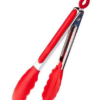 Pegador Culinário Silicone 27cm Multiuso Aço Inox Salada Pro - Imagem 2