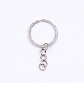 Argola Para Chaveiro Italiano 10 Unid. - Prata