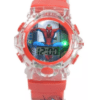 Relógio Infantil Digital Personagens Vingadores Luz E Som Cor Da Correia Vermelho - Homem Aranha